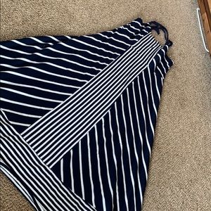 Blue and White maxi dress